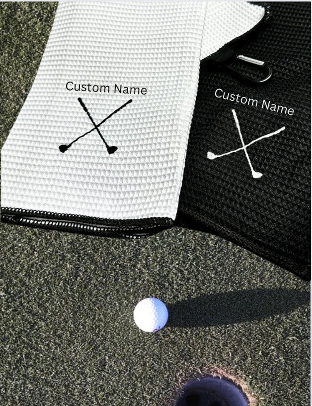 Custom Golf Towels Groomsmen Groomsmen Gifts Groomsmen Golf Bachelor Gifts Wedding Gifts Wedding Golf Golf towel Bridal party FATHERS DAY